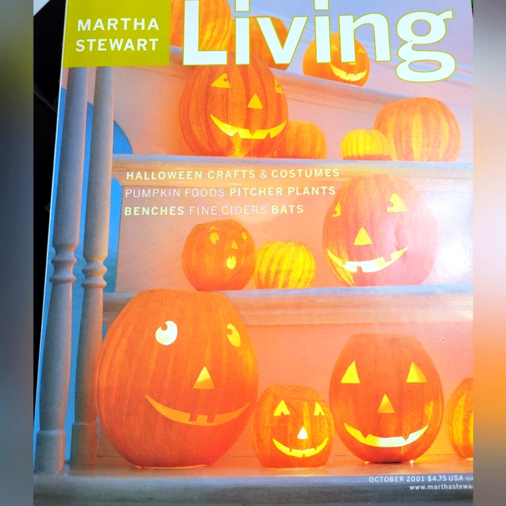 Martha Stewart Living Magazine October 2001
